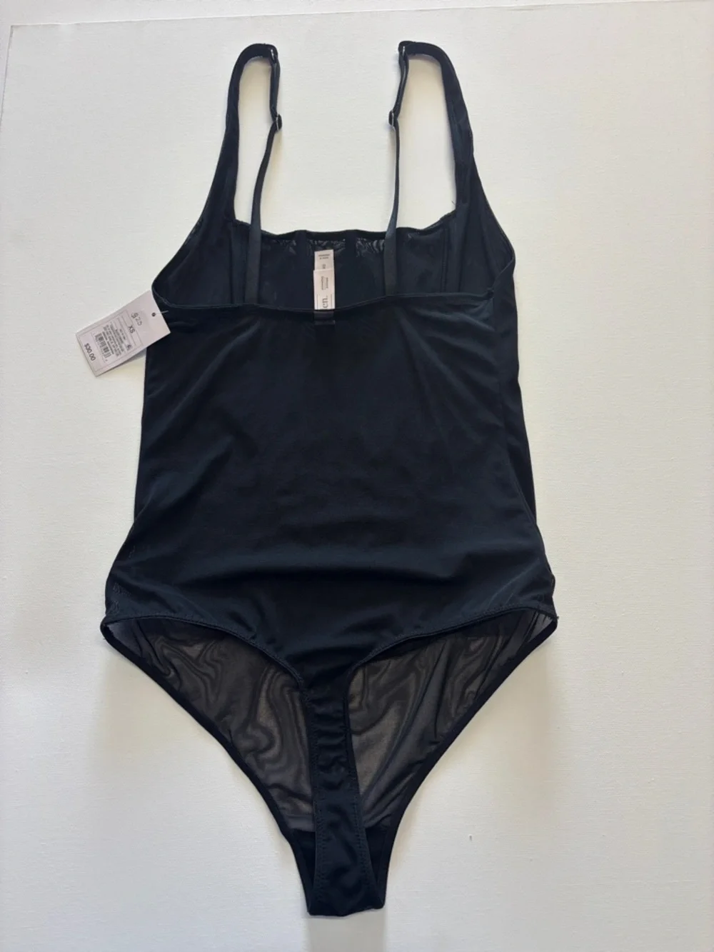 H&M Black Girls' One-Piece Bodysuit with Vertical Silver Trim